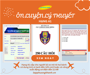 A1-Phần 3: Bộ câu hỏi và phần mềm ôn luyện lý thuyết