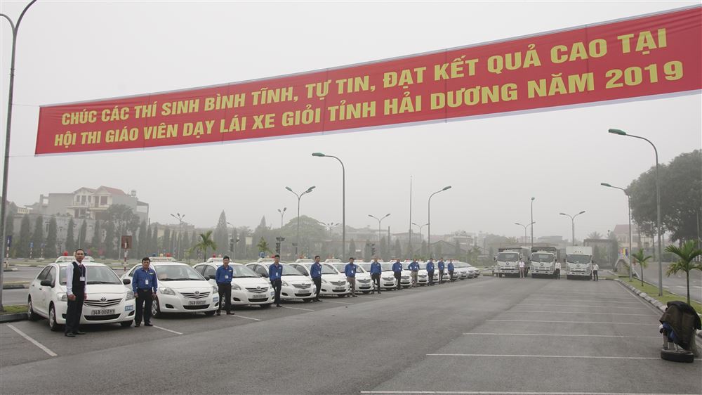 Hội thi Giáo viên dạy lái xe giỏi tỉnh Hải Dương tại trung tâm Lập Phương Thành.