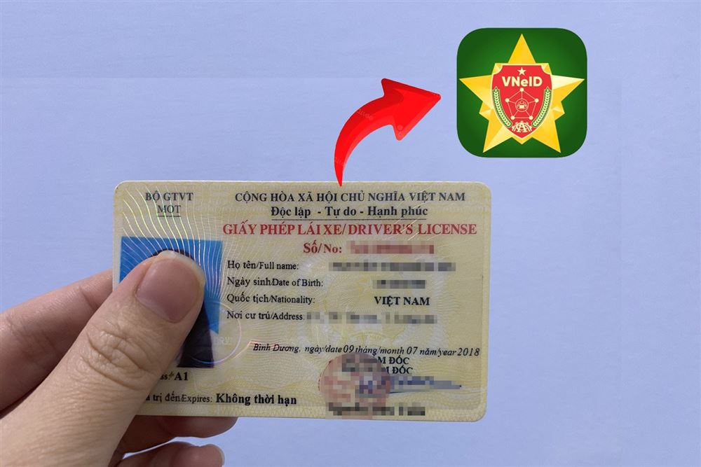 Cách tích hợp giấy phép lái xe vào VNeID